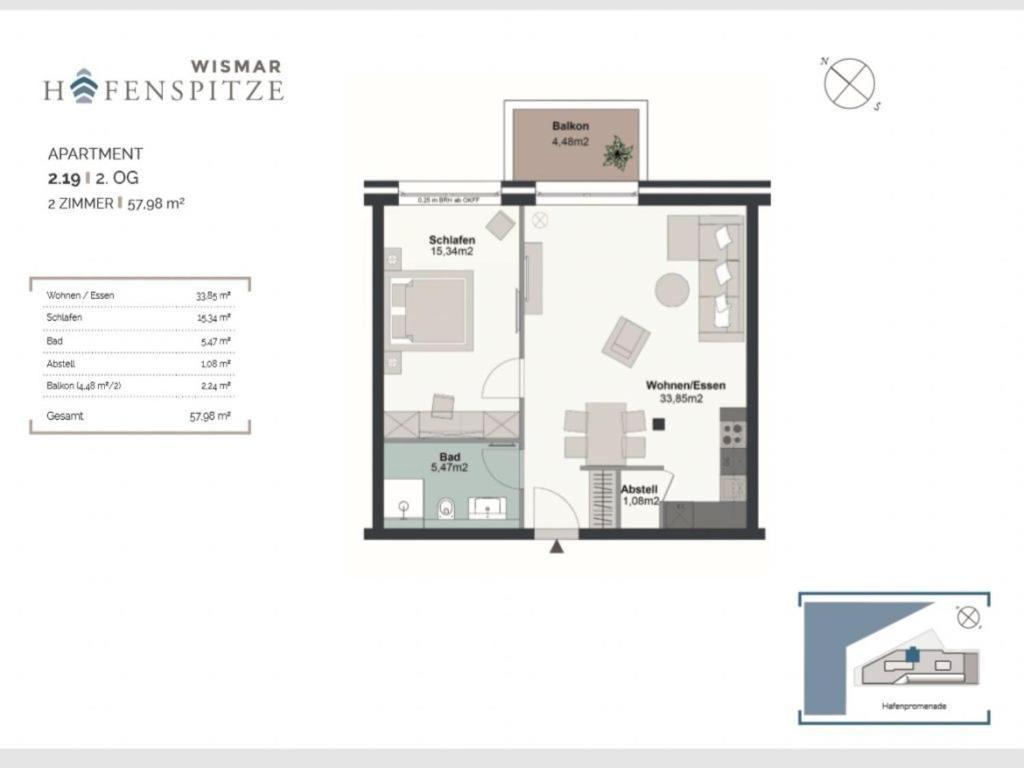 Hafenspitze App 19 Apartment วิสมาร์ ภายนอก รูปภาพ